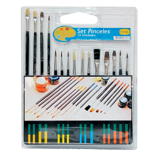 SET DE 15 PINCELES HAND