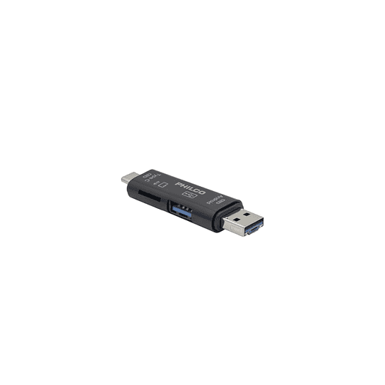 LECTOR PHILCO MICRO SD / USB 3 EN 1 OTG 79USB79144