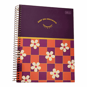 CUADERNO TILIBRA CARTA 7mm 160 Hjs 4 MATERIAS SUPER TOP CHECK POP