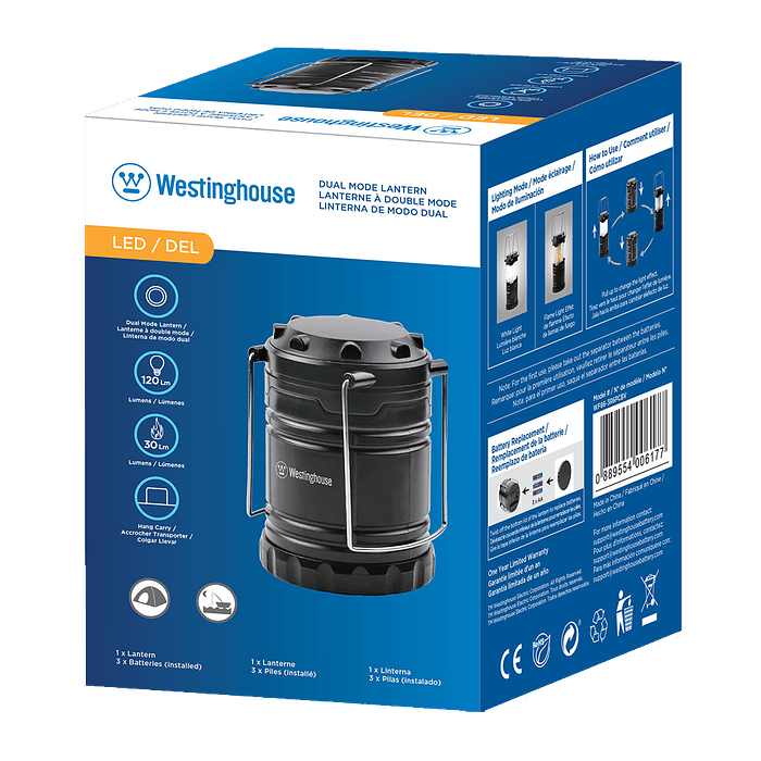 LINTERNA LED WESTINGHOUSE 120LUMENES W-WF86