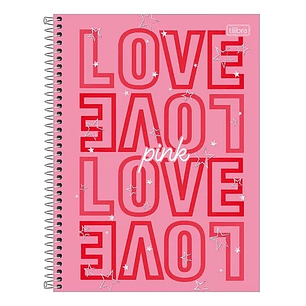 CUADERNO TILIBRA TOP CARTA 7mm 120 Hjs 3 MATERIAS LOVE PINK ( DESC. )