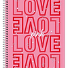 CUADERNO TILIBRA TOP CARTA 7mm 120 Hjs 3 MATERIAS LOVE PINK 1