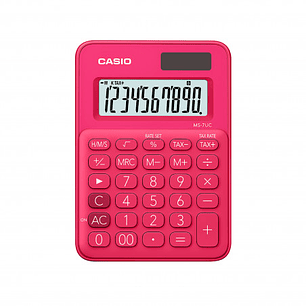 CALCULADORA CASIO DE ESCRITORIO 10 DIGITOS MS-7UC-RD