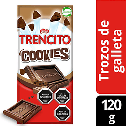 CHOCOLATE EN BARRA TRENCITO NESTLE COOKIES 120GRS