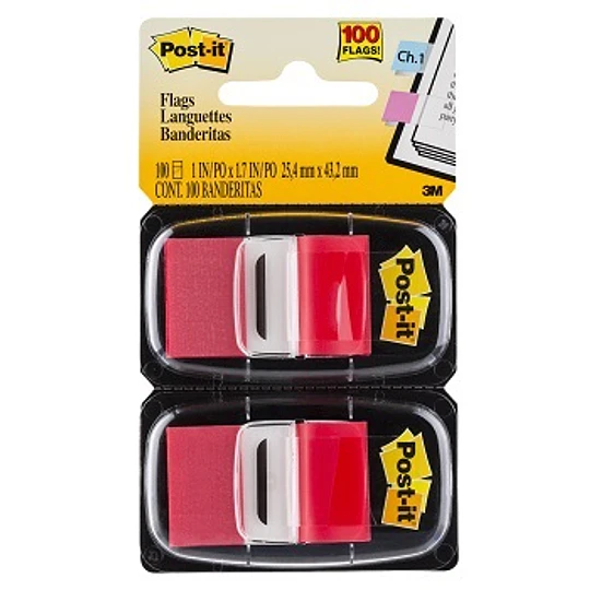 BANDERITA POST-IT ROJO X 2 UN