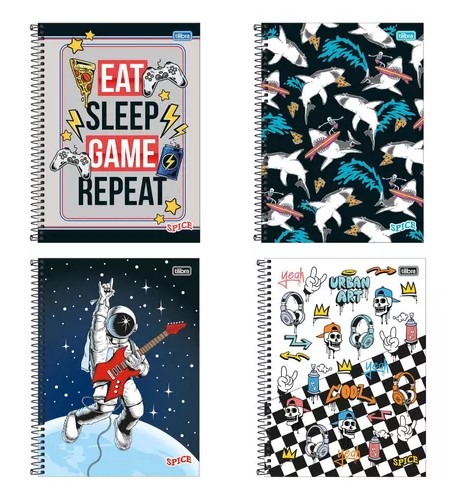 CUADERNO TILIBRA TOP CARTA 7mm 120 Hjs 3 MATERIAS SPICE MACS ( DESC. ) 1