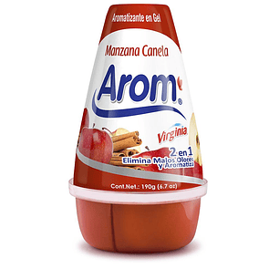 CONO GEL AROMATIZANTE AROM VIRGINIA MANZANA CANELA 190 GRS.