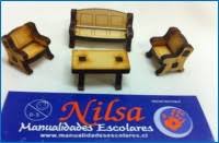 MUEBLE PARA MAQUETA LIVING LASER 1