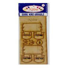 MUEBLE PARA MAQUETA DORMITORIO NIÑO 1