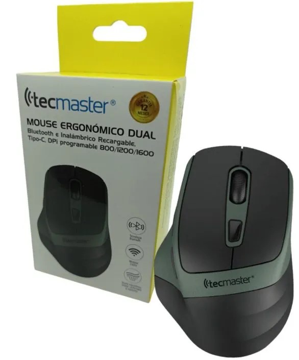 MOUSE TECMASTER ERGONOMICO DUAL TM-100546 1