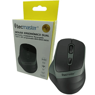 MOUSE TECMASTER ERGONOMICO DUAL TM-100546
