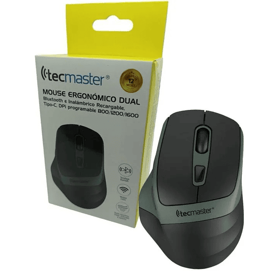 MOUSE TECMASTER ERGONOMICO DUAL TM-100546