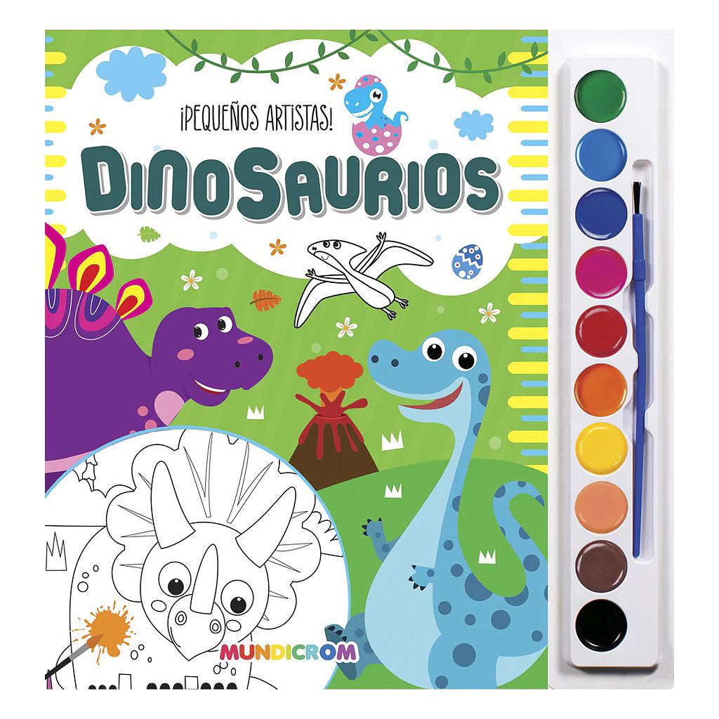 LIBRO PEQUEÑOS ARTISTAS MUNDICROM DINOSAURIOS 1