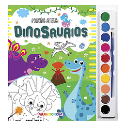 LIBRO PEQUEÑOS ARTISTAS MUNDICROM DINOSAURIOS