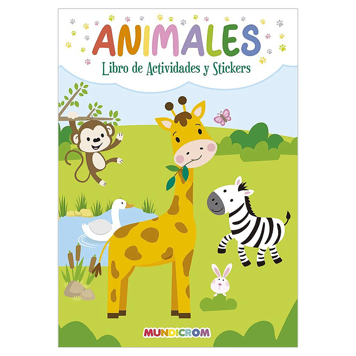 LIBRO DE ACTIVIDADES Y STICKER MUNDICROM ANIMALES 