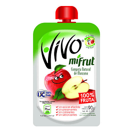 COMPOTA MI FRUT VIVO MANZANA 90GRS