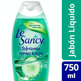 JABON LIQUIDO LE SANCY 750 ml. PEPINO & ALOE