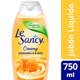 JABON LIQUIDO LE SANCY 750 ml. MANZANILLA & MIEL 