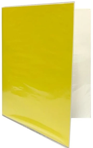 CARPETA PLASTIFICADA C/ACCO CLIP COLOR AMARILLO ( CH ) 1