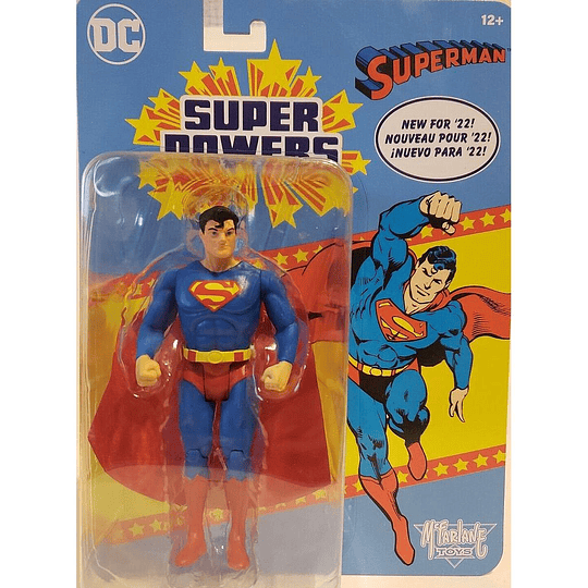FIGURAS DC MACFARLANE SUPER POWER SUPERMAN  +12
