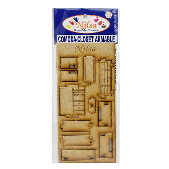 MUEBLE PARA MAQUETA CLOSET-COMODA