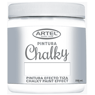 PINTURA CHALKY ARTEL EFECTO TIZA 250ML BLANCO