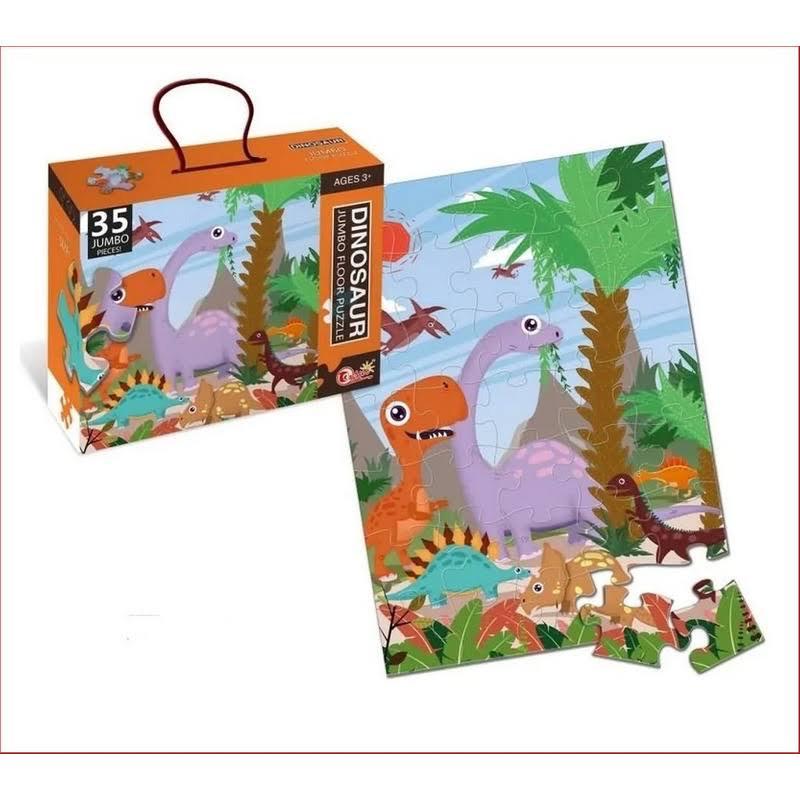 PUZZLE 35 PIEZAS JUMBO DINOSAURIOS +3 JMI BAS388 1