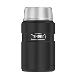 TERMO THERMOS ACERO INOXIDABLE DE COMIDA 710 ML. NEGRO