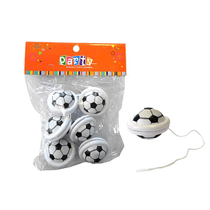 YOYO PELOTA FUTBOL GLAM 6 UNID.