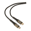 CABLE USB-C A USB-C REFORZADO TECMASTER 1M NEGRO 20V 100W 1