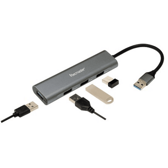 HUB USB 3.0 TECMASTER 4 PUERTOS TM-100534