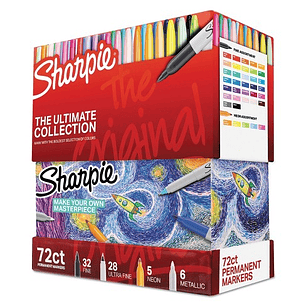 MARCADOR PERMANENTE SHARPIE 72 pzs