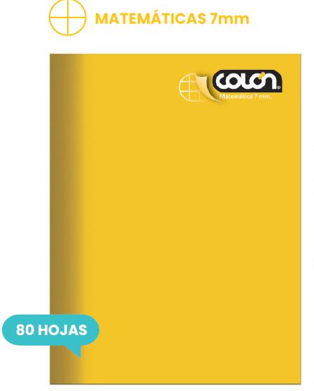 CUADERNO COLON COLLEGE LISO 7M 80Hjs ( CM ) 1