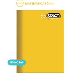 CUADERNO COLON COLLEGE LISO 7M 80Hjs