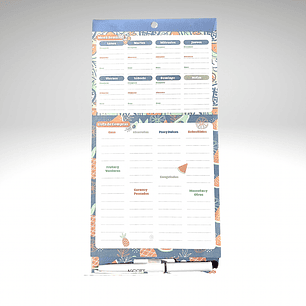 PLANIFICADOR MENU SEMANAL MAGNETICO ASCOTT 30HJS. 15X30 CMS.