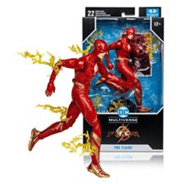 FIGURAS DC MACFARLANE THE FLASH PELICULA ESTATUAS 12'' +12