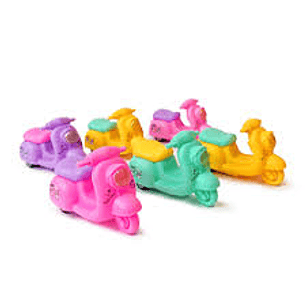 MINI SCOOTERS FRICCION GLAM COL.SURTIDOS 6 UNID.