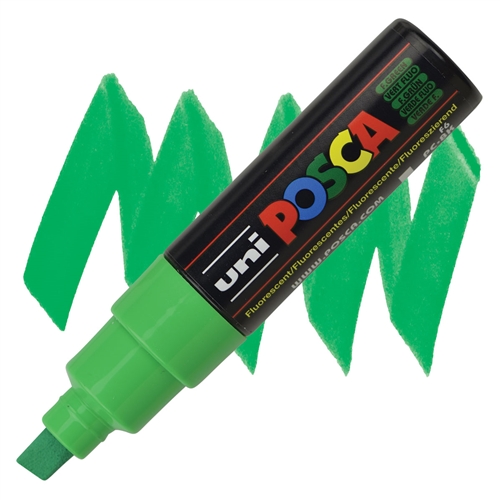 MARCADOR POSCA PC-8K VERDE FLUORESCENTE 8.0 MM 1