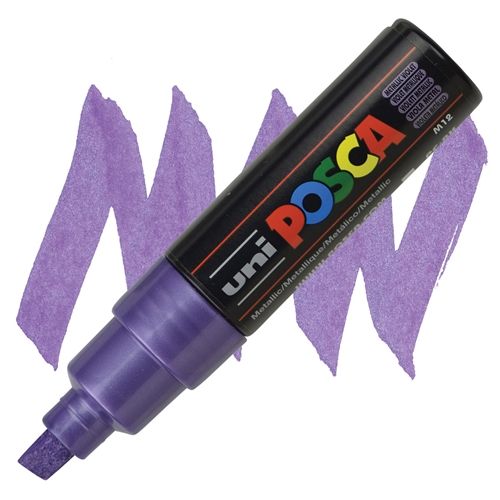 MARCADOR POSCA PC-8K VIOLETA METALICO 8.0 MM 1