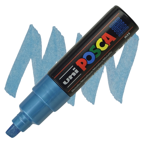 MARCADOR POSCA PC-8K AZUL METALICO 8.0 MM 1