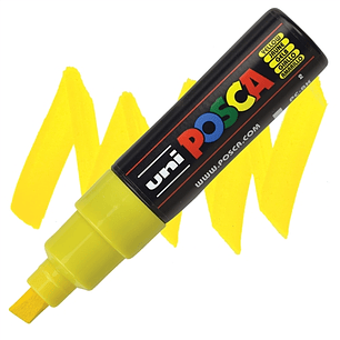 MARCADOR POSCA PC-8K AMARILLO 8.0 MM