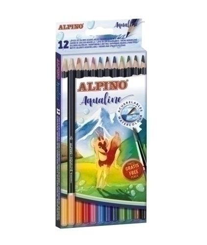 LAPICES DE COLORES ALPINO ACUARELABLES 12 COLORES 1