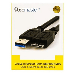 CABLE USB A MICRO-B TECMASTER 0.5MT