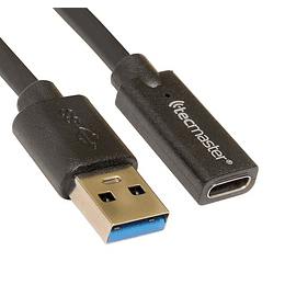 CABLE OTG TIPO A 3.0 - USB C HEMBRA TECMASTER 20W 1.5 MTS