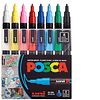 SET MARCADOR POSCA PC-3M 0.9 - 1.3MM 8 COLORES  1