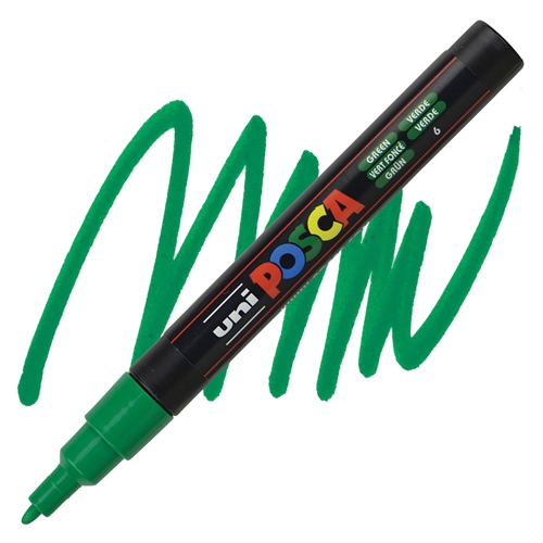 MARCADOR POSCA 3M VERDE 0.9 - 1.3 MM 1