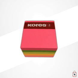 TACO NOTA CUBO  KORES 50 x 50  5 COLORES 400 hjs. (N2400)