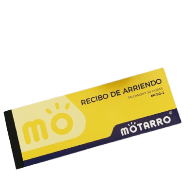 TALONARIO RECIBO DE ARRIENDO MOTARRO 50HJS. (MU112-2) 1