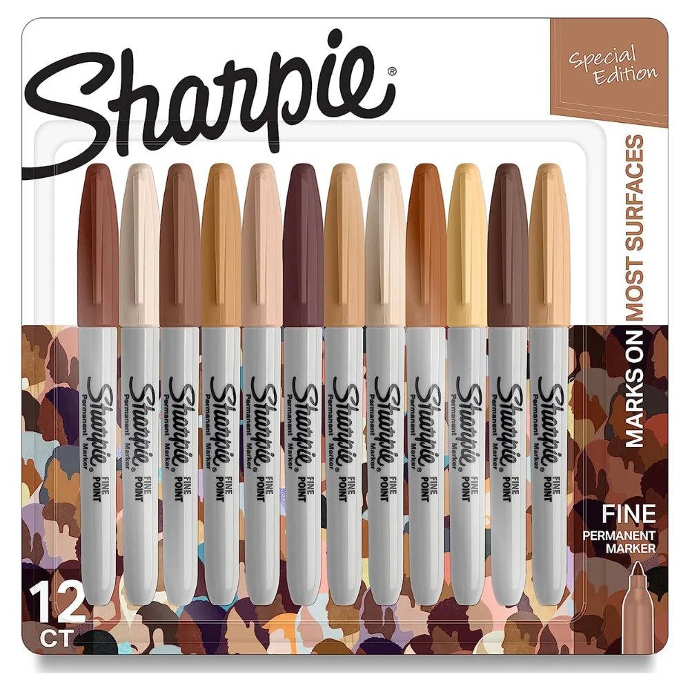 MARCADOR PERMANENTE SHARPIE  RETRATOS FINO 12 COLORES SURTIDO (2195342) 1