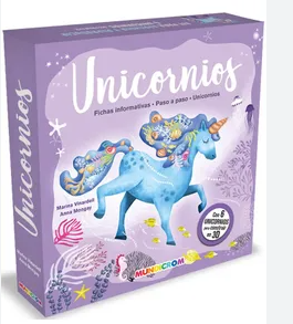 LIBRO + PUZZLES UNICORNIOS 3D MUNDICROM 1